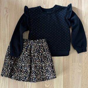 Rachel Zoe Girls Sweater & Skirt Set | L